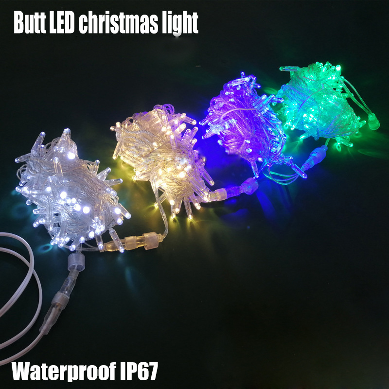 AC110V/220V 10M/32.8 Feet Waterproof IP67 Outdoor Use LED Christmas Holiday String Lights